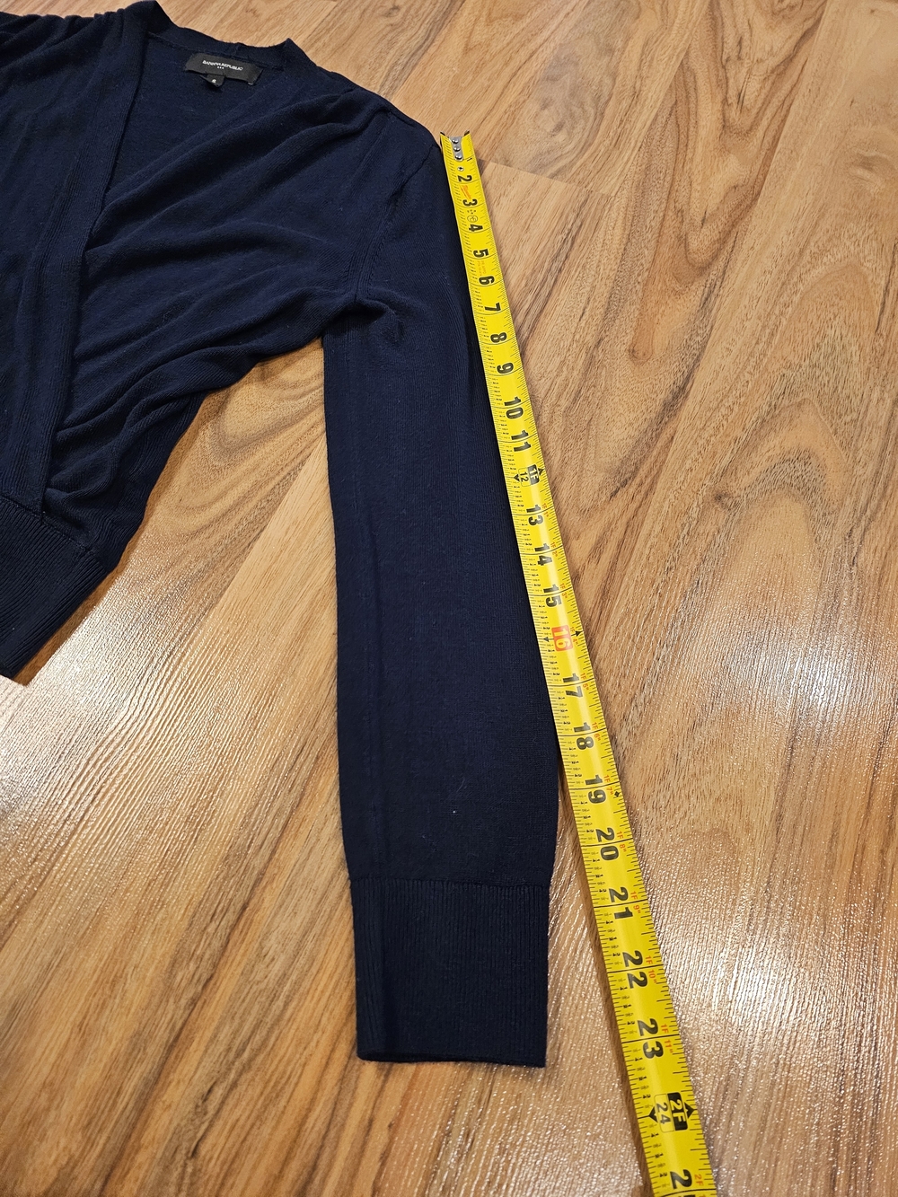 Banana Republic Navy Rayon Wrap Style Sweater Women's Small - Picture 9 of 15